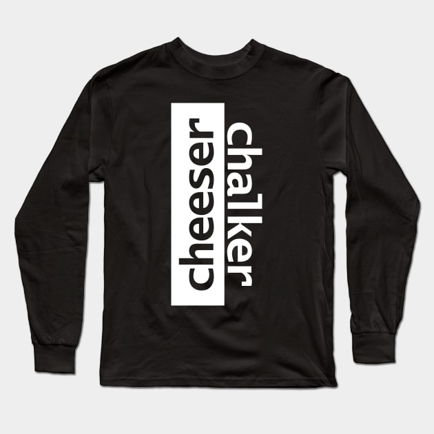 Minimal Typography Cheeser Gamer Long Sleeve T-Shirt by ellenhenryart